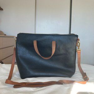 Madewell black Transport Tote